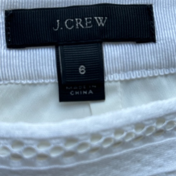 J.Crew White A-line Mini Skirt Lined size 6 - Picture 3 of 3